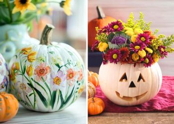 Flower-Inspired Pumpkins