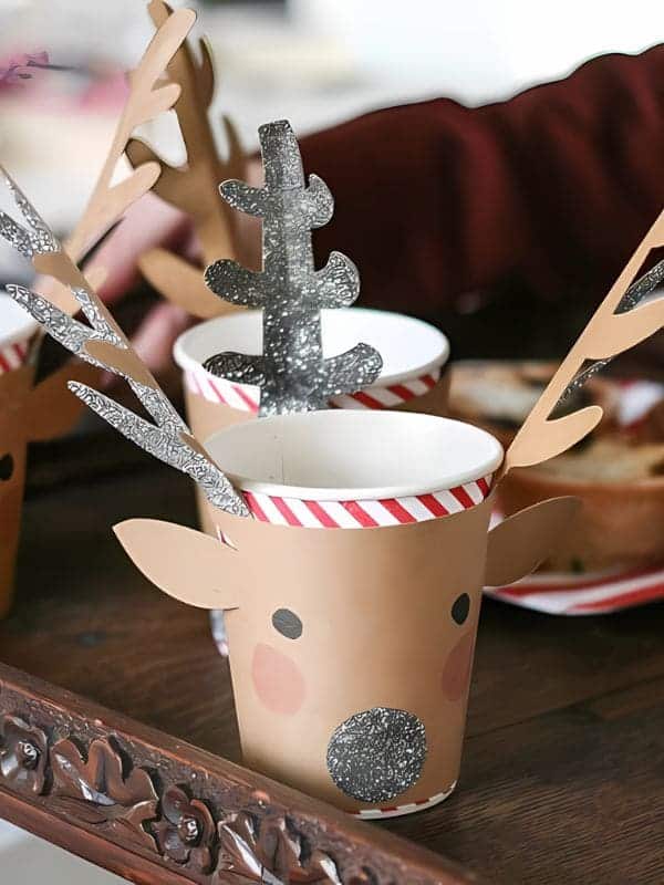 Glittering Reindeer Cup Delight