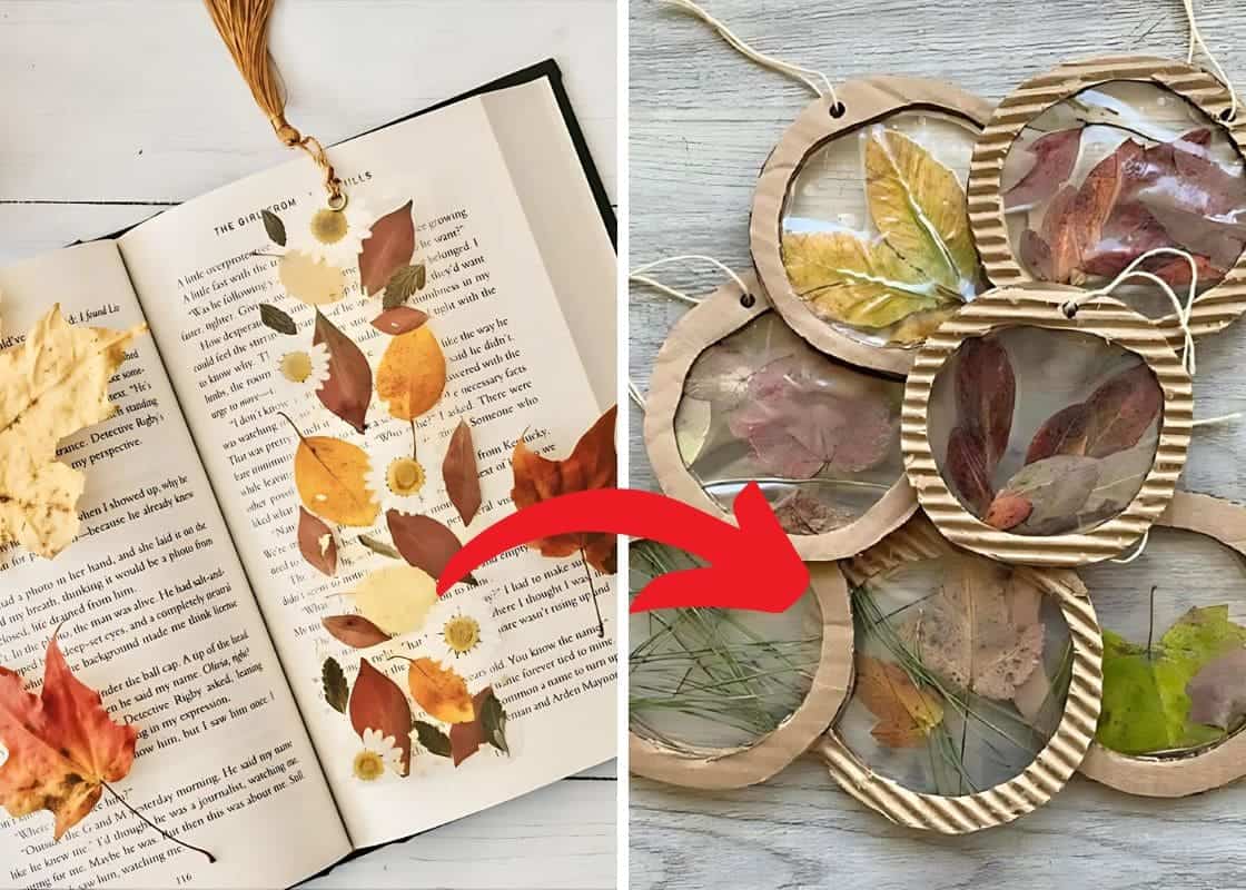 6 Simple Steps to Make DIY Nature Leaf Hanging Ornaments