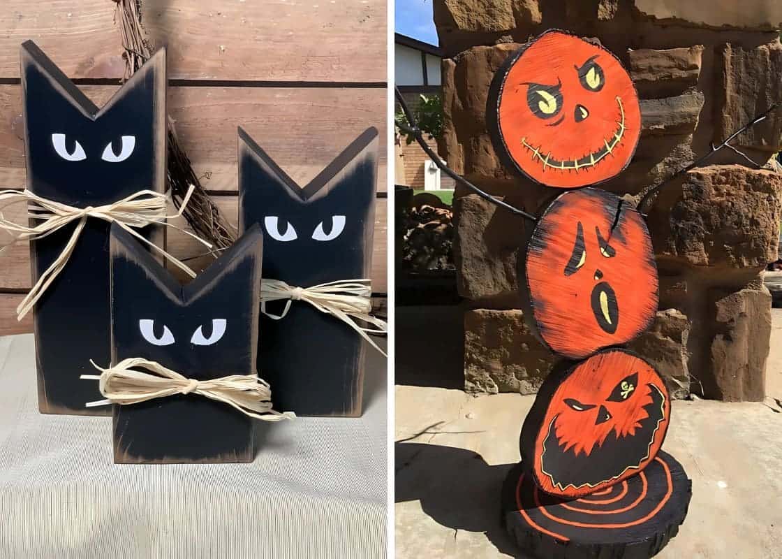 22 Unique Halloween Wood Craft Ideas You Must Try This Spooky Season