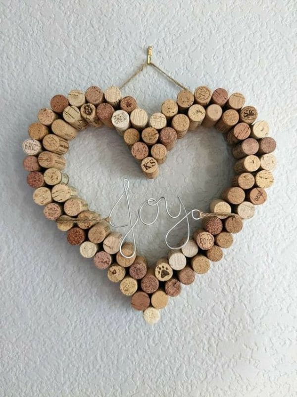 Heartfelt Cork Joy Wreath