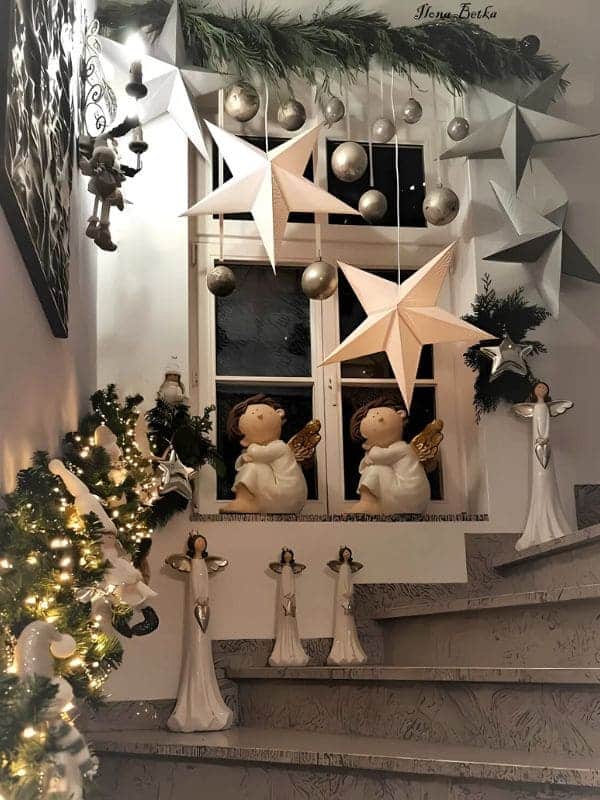 Heavenly Angels Christmas Window Display