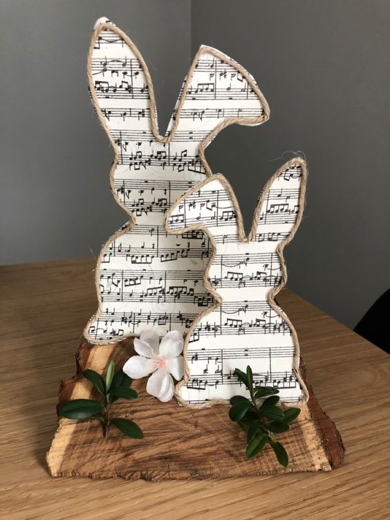 Musical Bunny Easter Centerpiece