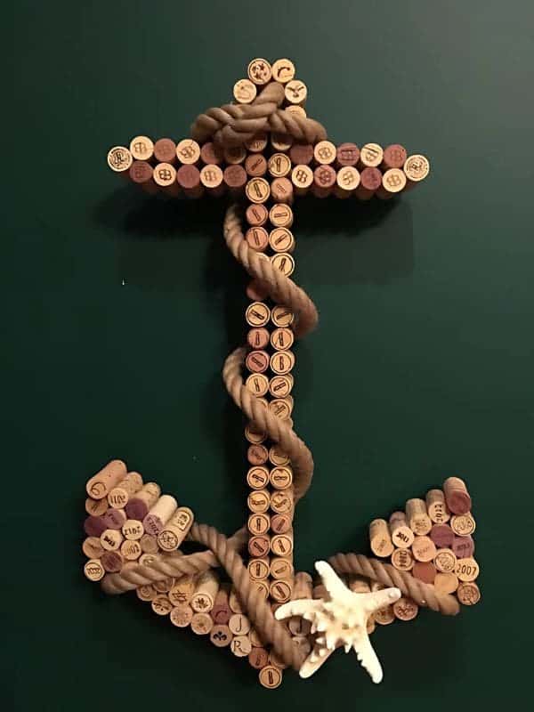 Nautical Cork Anchor Art