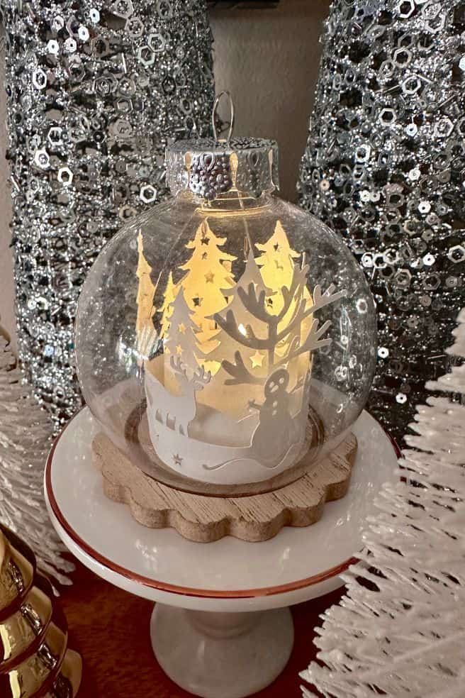 Whimsical Winter Globe Lantern