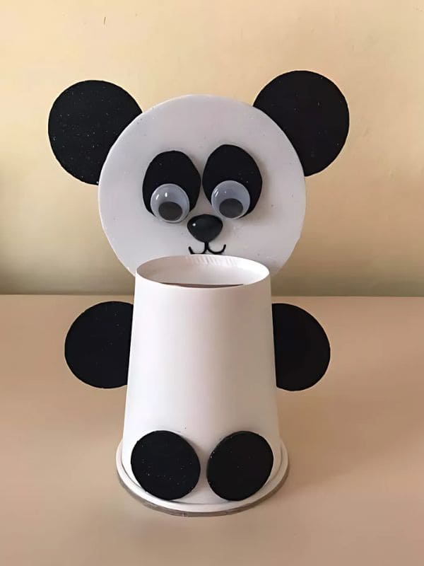 Playful Panda Paper Cup Craft