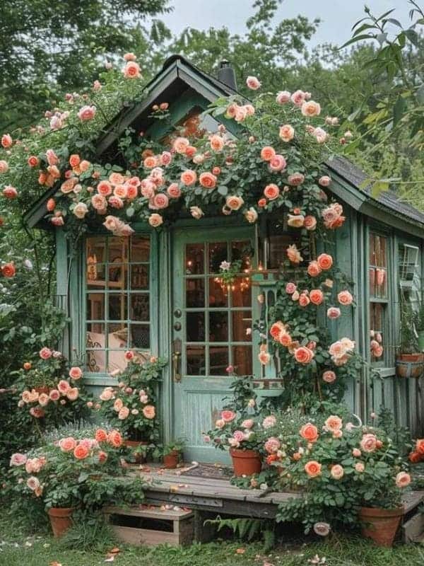 Rose-Covered English Cottage Retreat