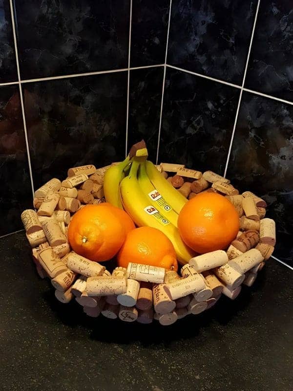 Rustic Cork Fruit Bowl