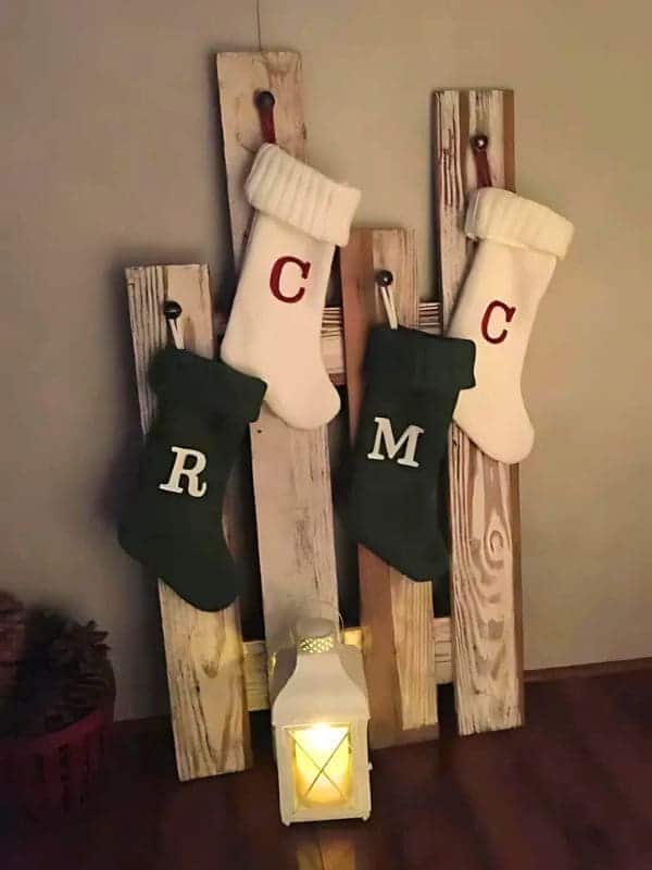 Rustic Pallet Stocking Display