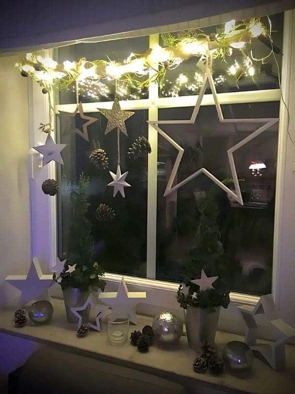 Starry Night Christmas Window Display