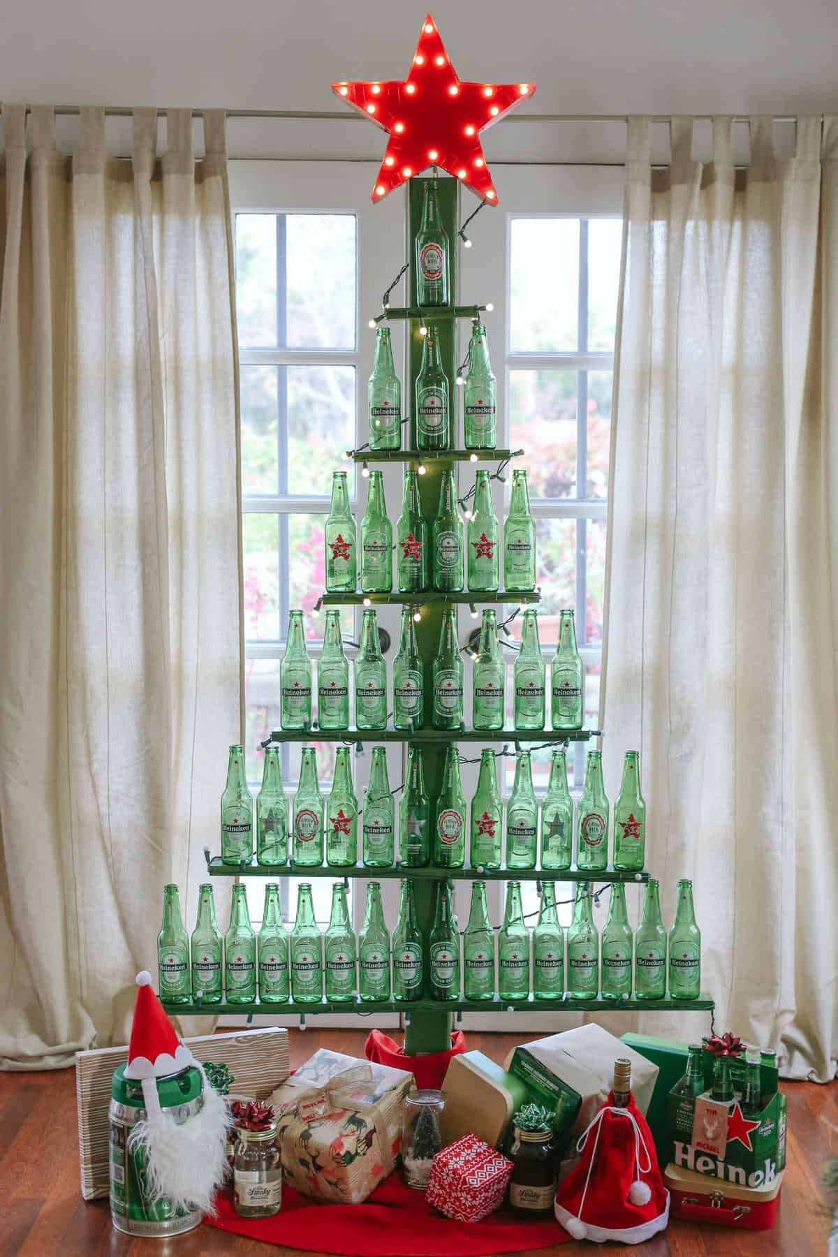 Eco-Friendly Beer Bottle Tree