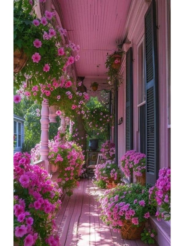 Blossoming Pink Paradise Porch