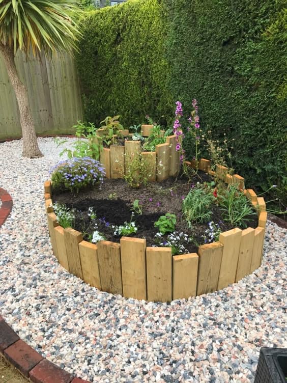 Tiered Circular Wooden Raised Garden Bed