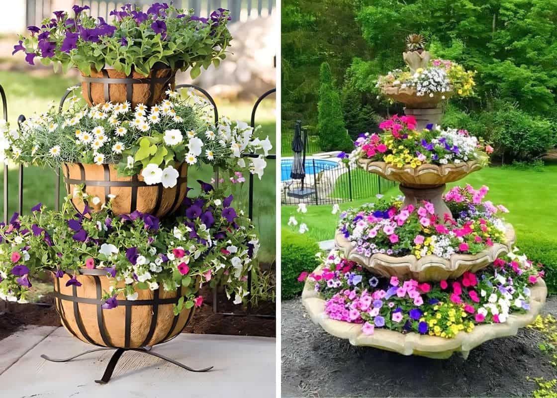 20 Stunning Tiered Planter Ideas to Elevate Your Garden Design