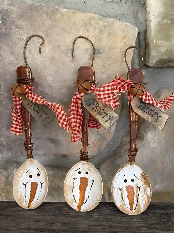 Vintage Frosty Snowman Spoons