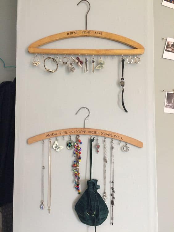 Vintage Hanger Jewelry Display