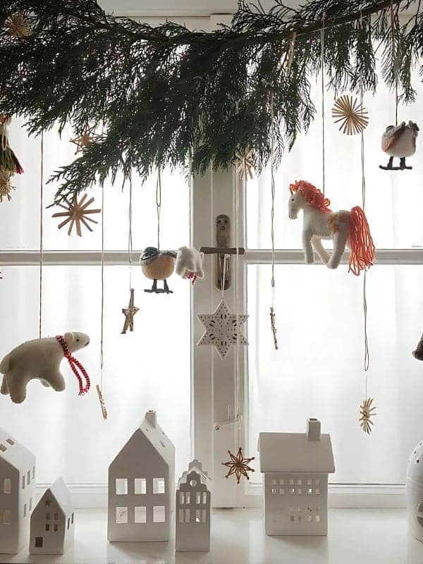 Whimsical Woodland Christmas Window Display