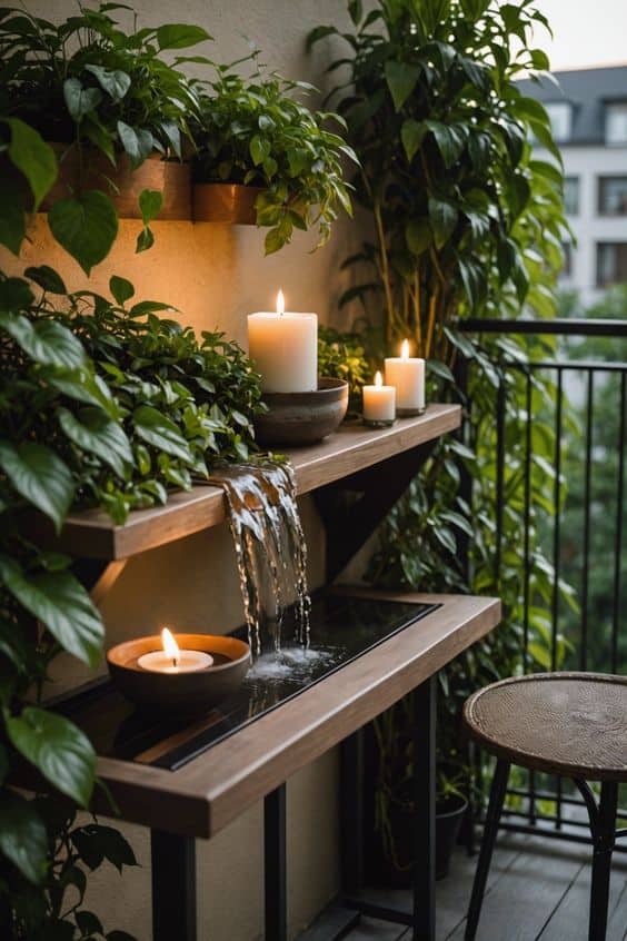 Cozy Balcony Water Haven