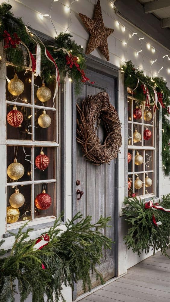 Rustic Christmas Window Charm