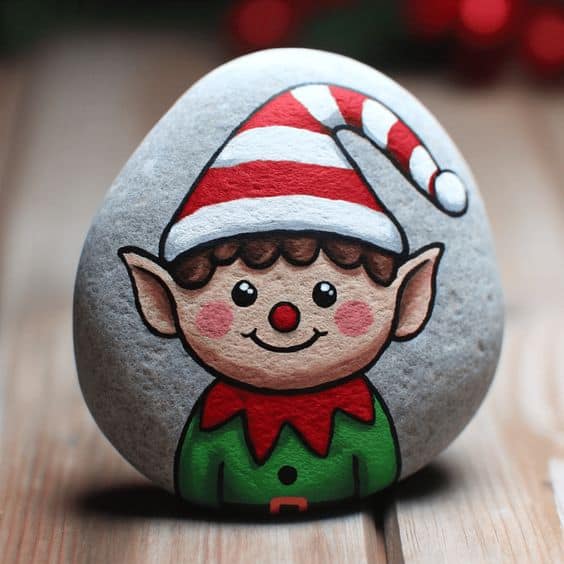 Adorable Christmas Elf Rock