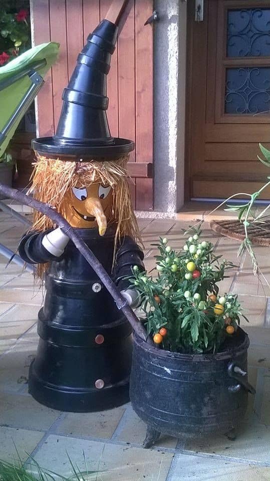 Witchy Cauldron Gardener Pot