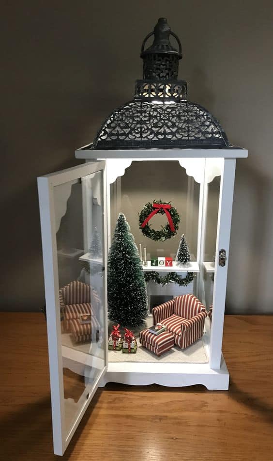 Cozy Christmas Lantern Scene