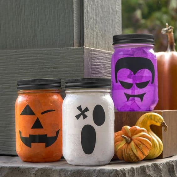 Frightful Halloween Character Jars