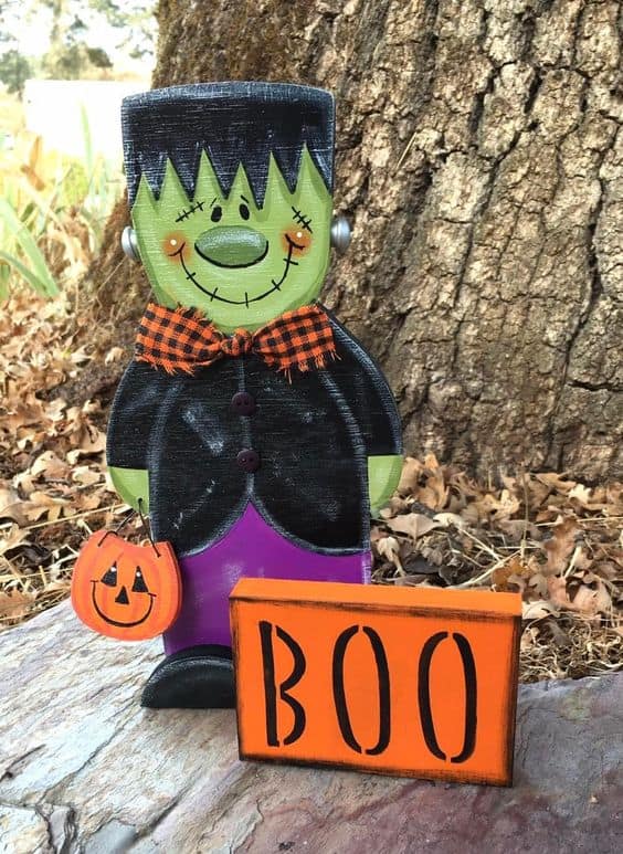 Adorable Frankenstein’s Boo Display