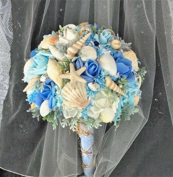 Oceanic Seashell Bridal Bouquet