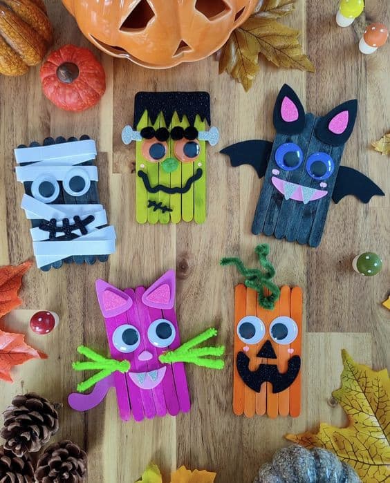 Spooky Halloween Character Popsicle Creations