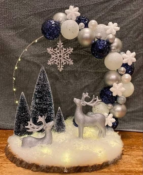 Winter Wonderland Snowflake Scene