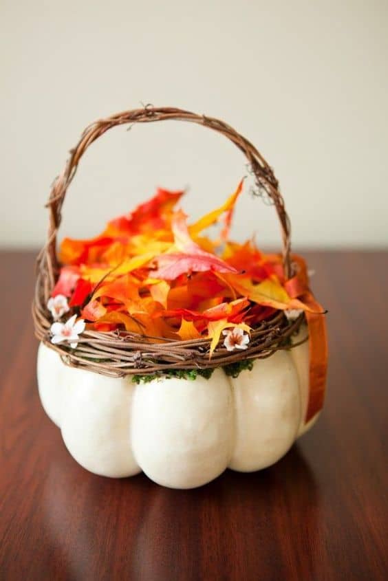 Rustic Autumn Pumpkin Basket