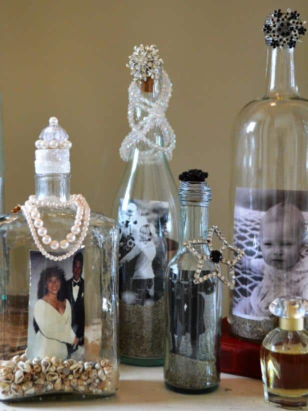 Elegant Memory Bottles Display