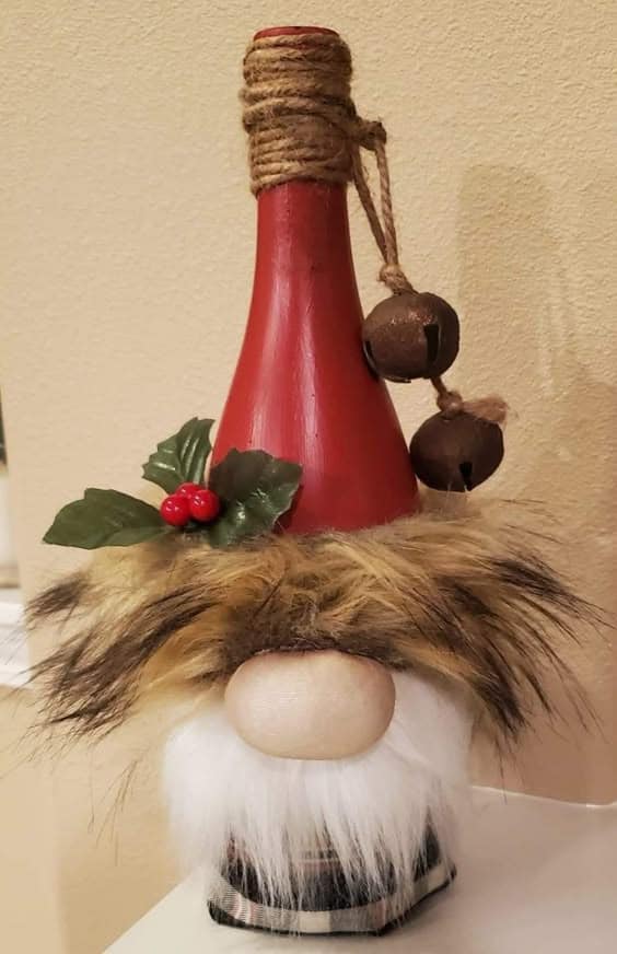 Rustic Bell-Topped Gnome Decor