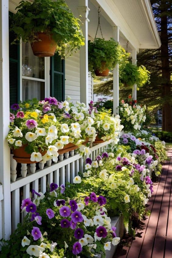 Vibrant Blossoms Porch Paradise