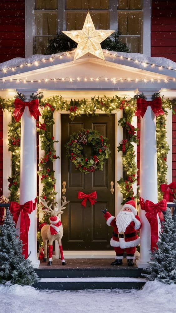 Festive Santa Wonderland Porch