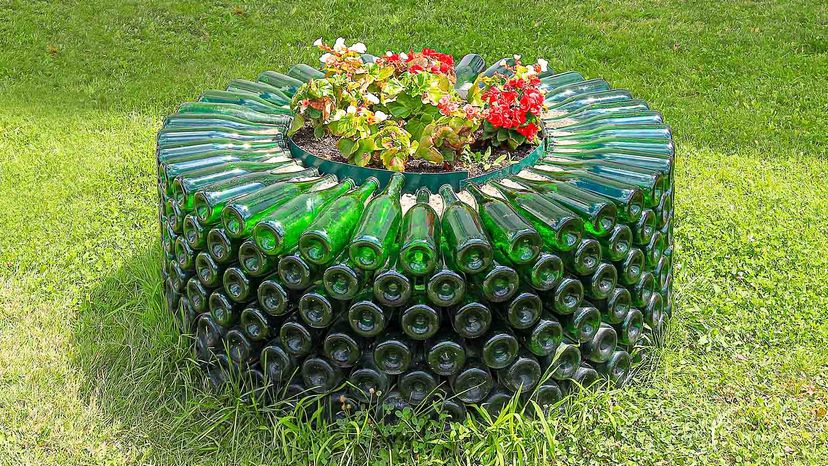 Vibrant Bottle Garden Planter