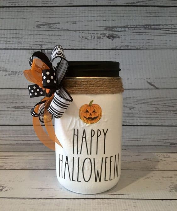 Festive Pumpkin Charm Jar