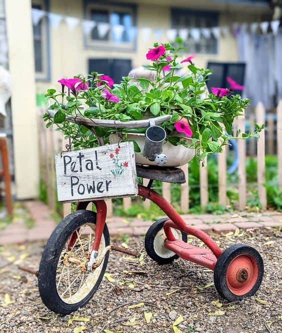 Charming Tricycle Planter