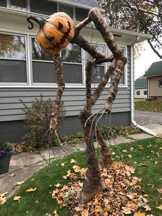 Creepy Pumpkin Monster Display