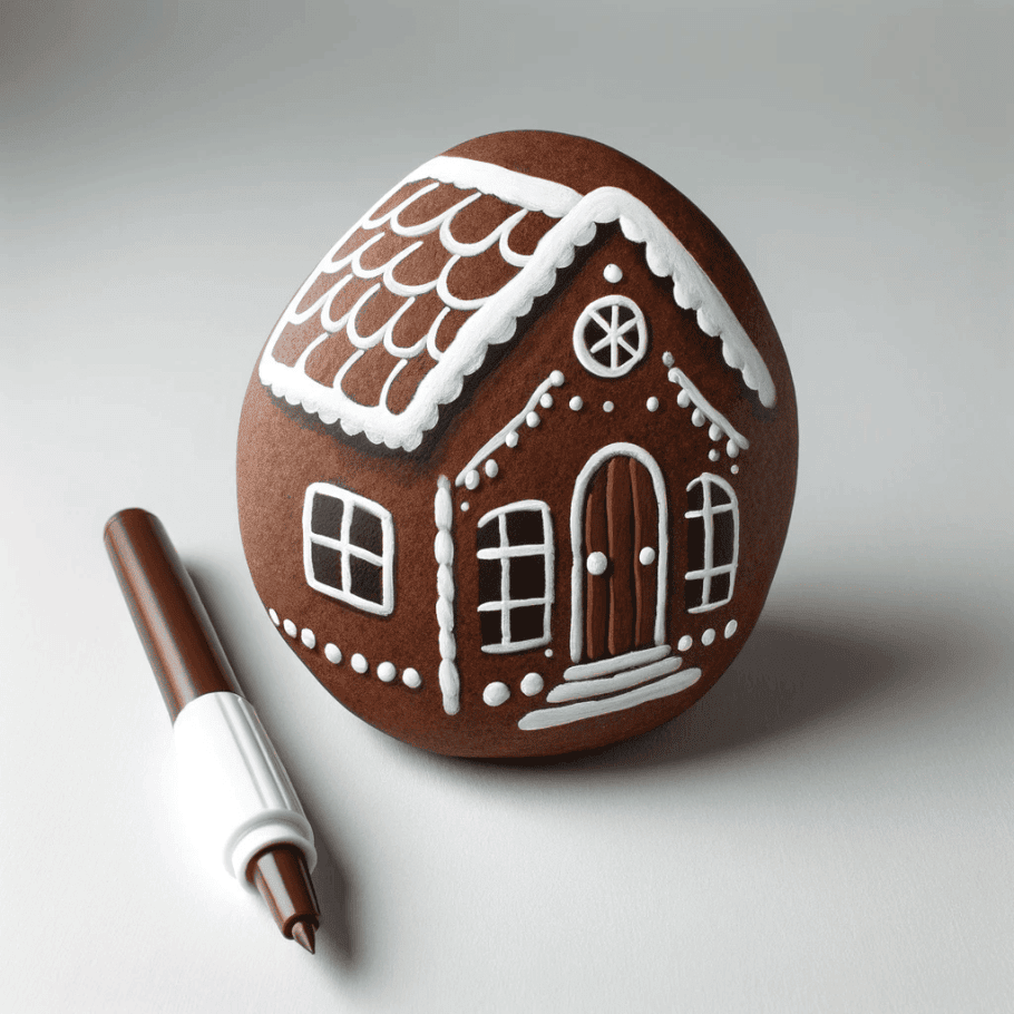 Charming Gingerbread Cottage Rock 