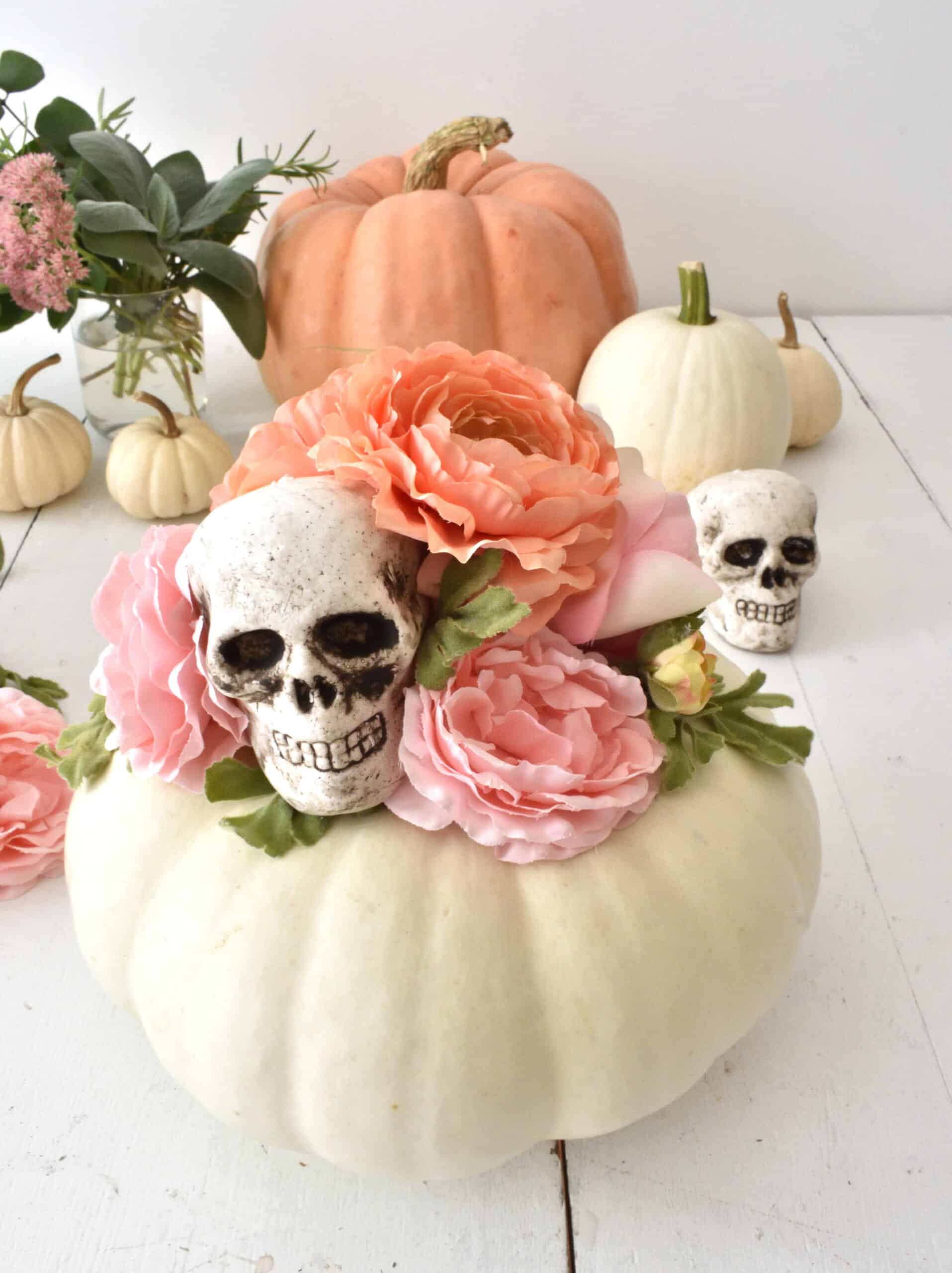 Skull and Bloom Pumpkin Fusion