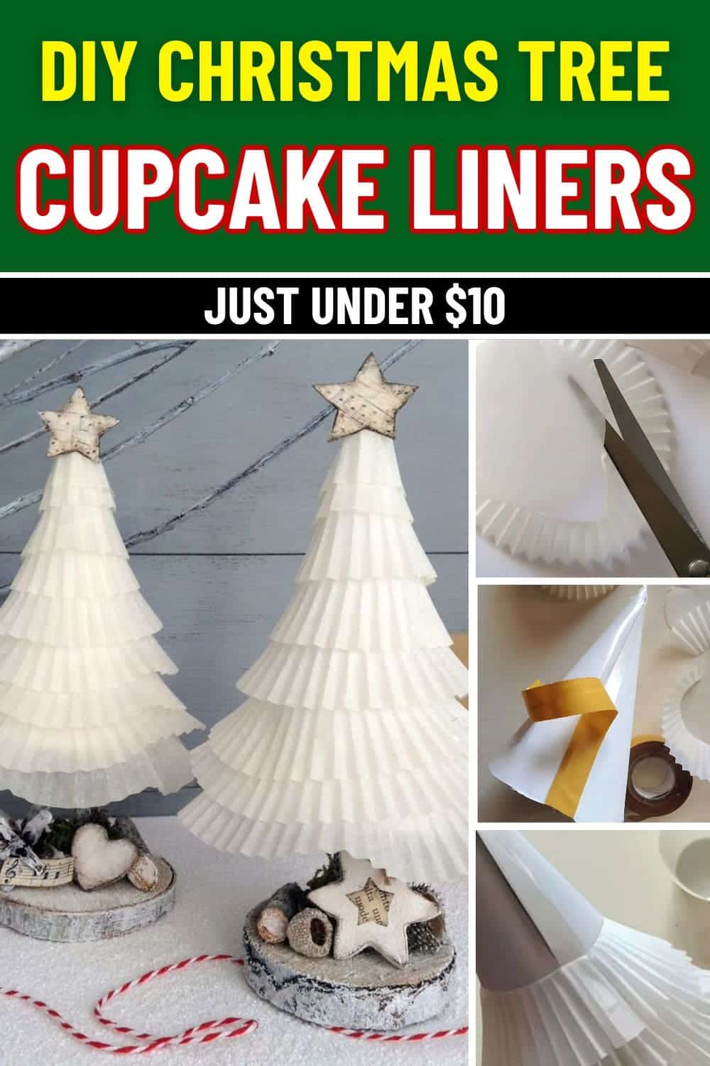 5 Easy Steps to Make DIY Christmas Tree Craft with Cupcake Liners