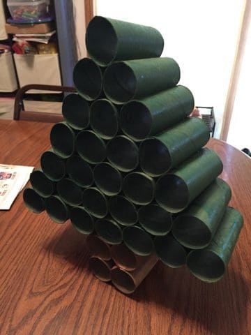 How to Make Christmas Tree From Core Toilet Papers In 4 Steps