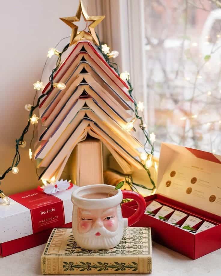 Charming Book Christmas Tree