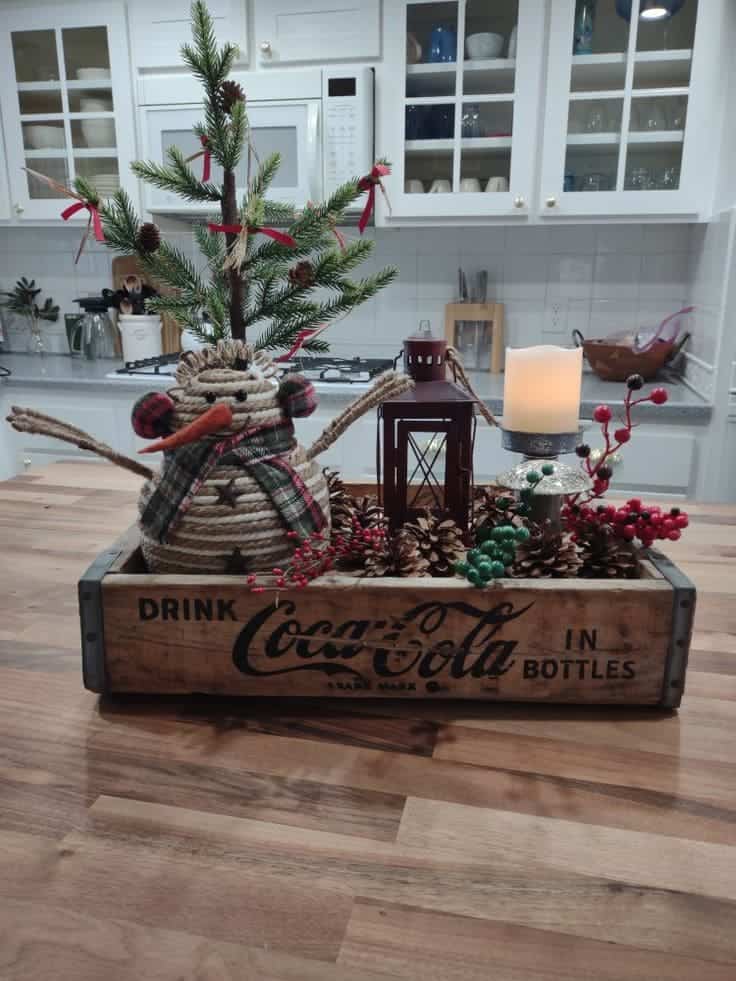 Charming Snowman Coca-Cola Drawer