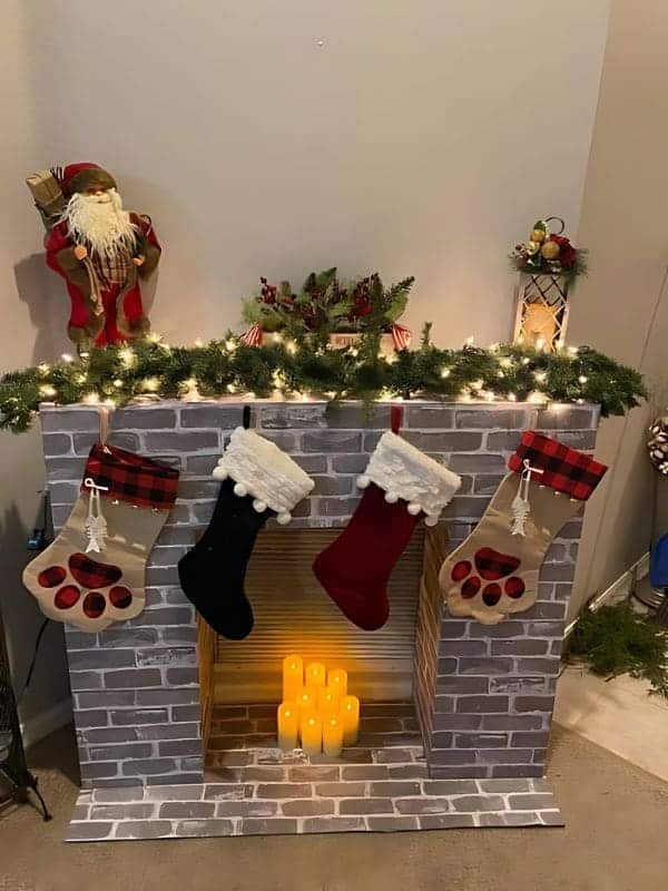 DIY Festive Cardboard Mantel in 6 Easy Steps