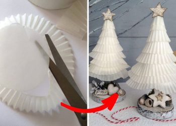 5 Easy Steps to Make DIY Christmas Tree Craft with Cupcake Liners