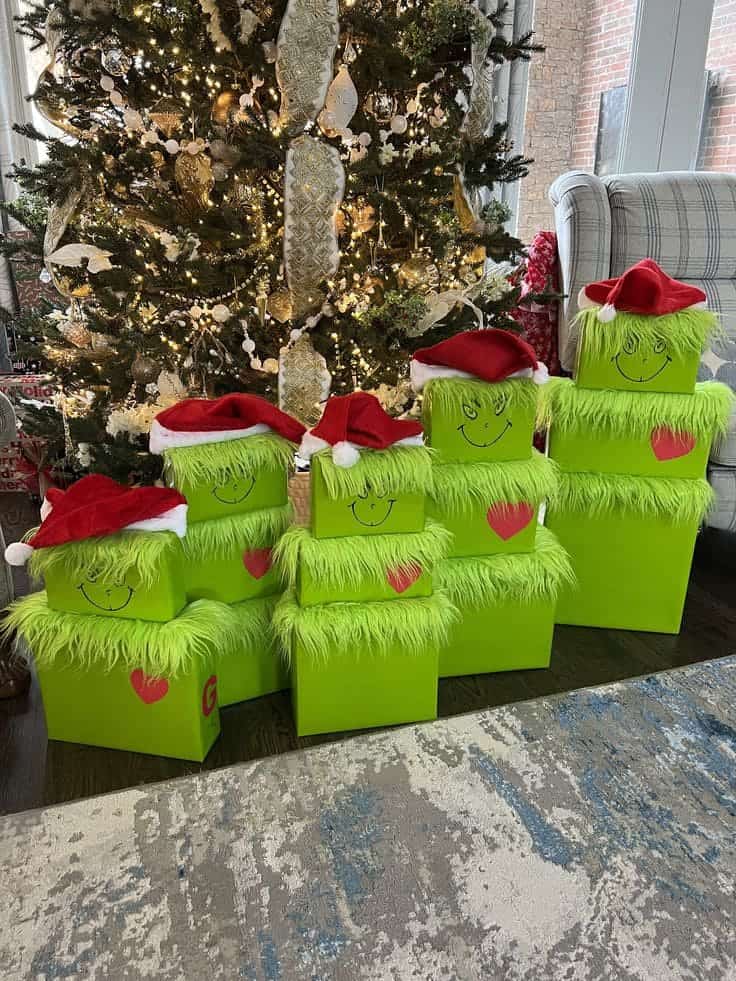 Grinch Gift Tower Display