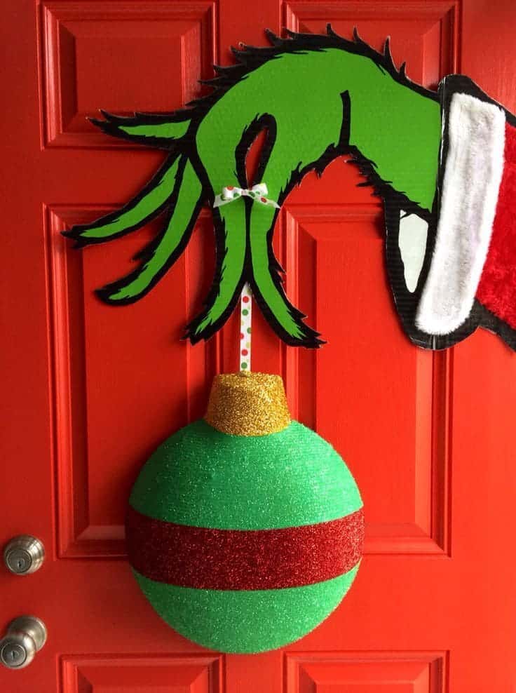 Grinch Ornament Door Decor